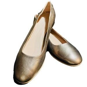 Ecco Anine Gold Ballerina Comfort Slip-on Flat Women's EU 40/ US 9 Classic